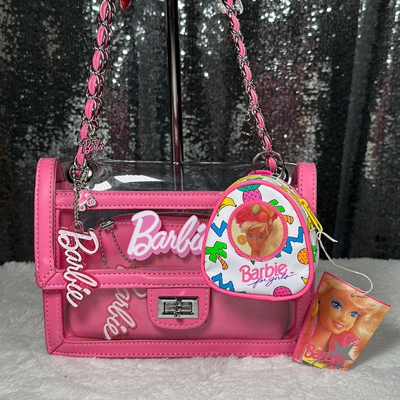 Barbie Accessories - Barbie Mattel 1991 Vintage SUPER RARE Mini Backpack Keychain Purse Charm NEW NWT
